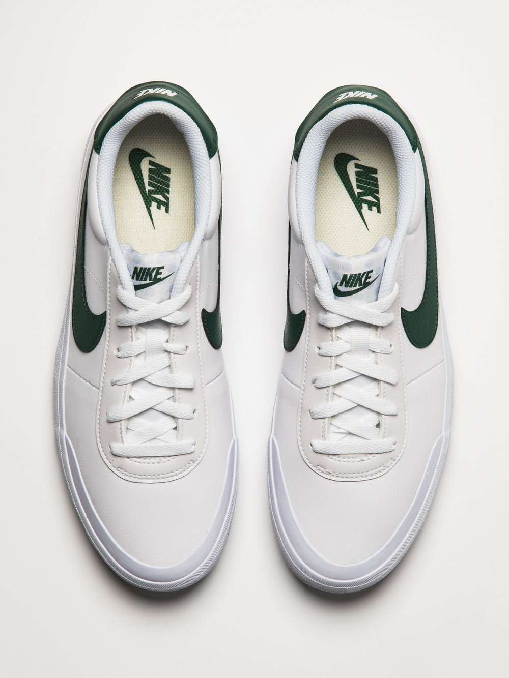 MENS NIKE COURT SHOT SNEAKER - WHITE/GREEN