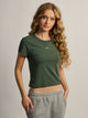 NIKE NIKE SPORTSWEAR CHLL KNIT MID CROPPED TEE - Boathouse