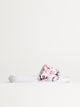 NIKE WOMENS NIKE VICTORI ONE SLIDE - WHITE/FLORAL PRINT - Boathouse