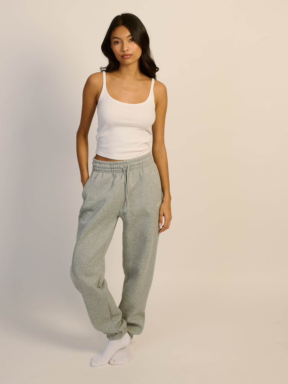 NIKE SPORTSWEAR PHOENIX FLEECE OVERSIZED PANT - HEATHER GREY