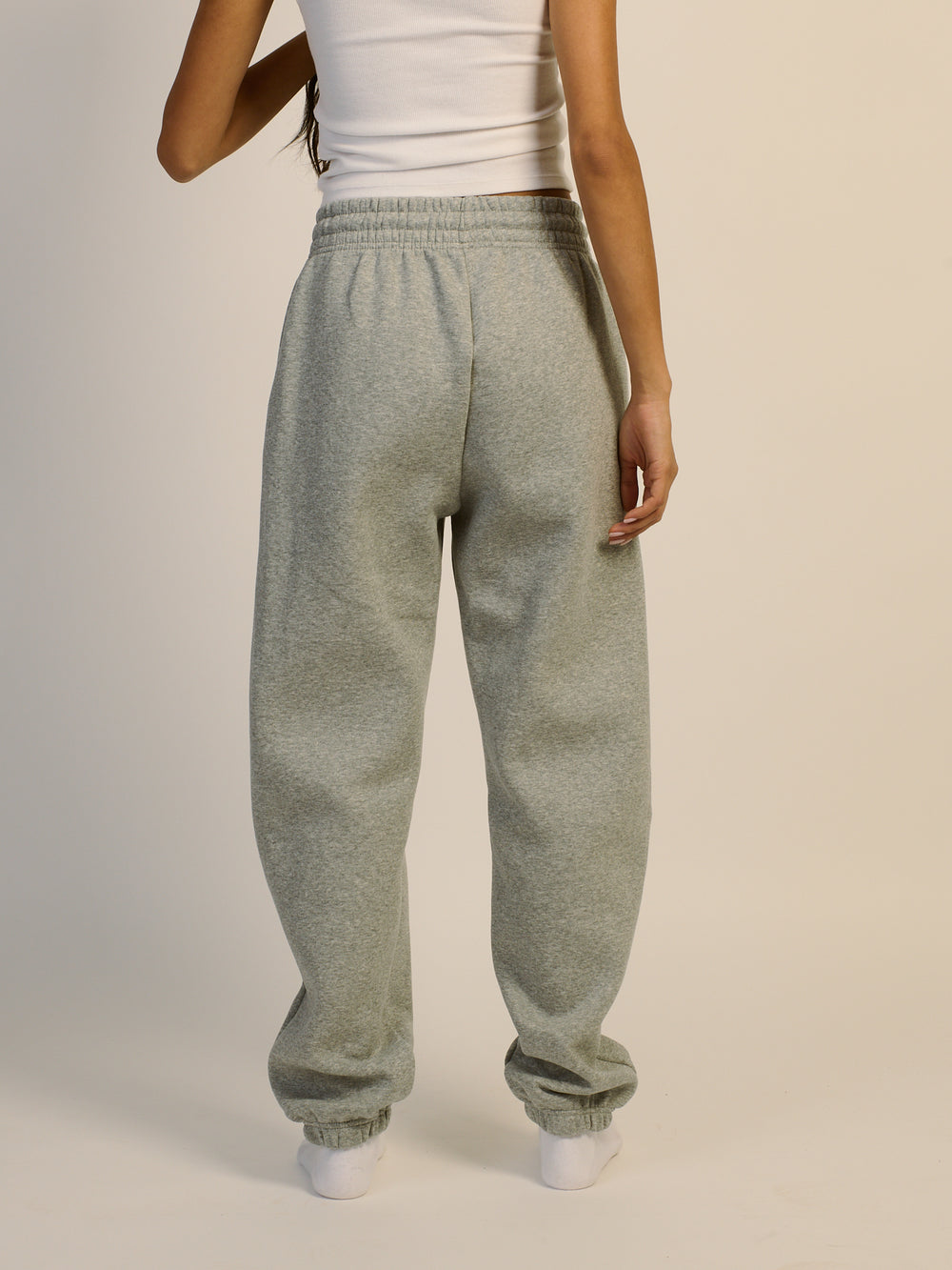 PANTALON POLAIRE SURDIMENSIONNÉ NIKE SPORTSWEAR PHOENIX - GRIS CHINÉ