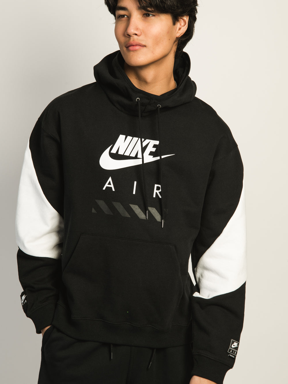 NIKE AIR PULL OVER HOODIE- BLACK