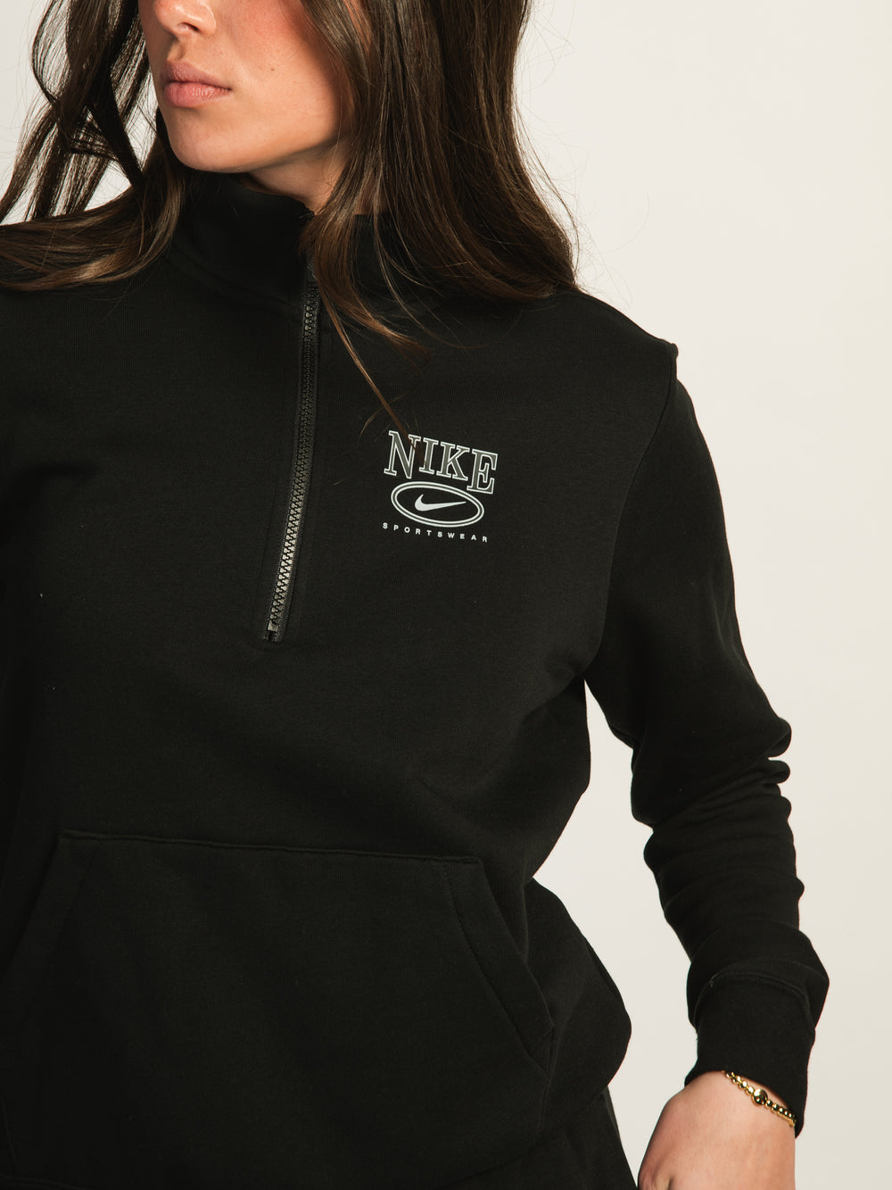 NIKE SPORTSWEAR CLUB FLEECE MOCKNECK QUARTER ZIP