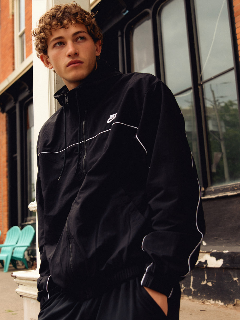 NIKE NIKE ATHLETE HOODED JACKET - Boathouse
