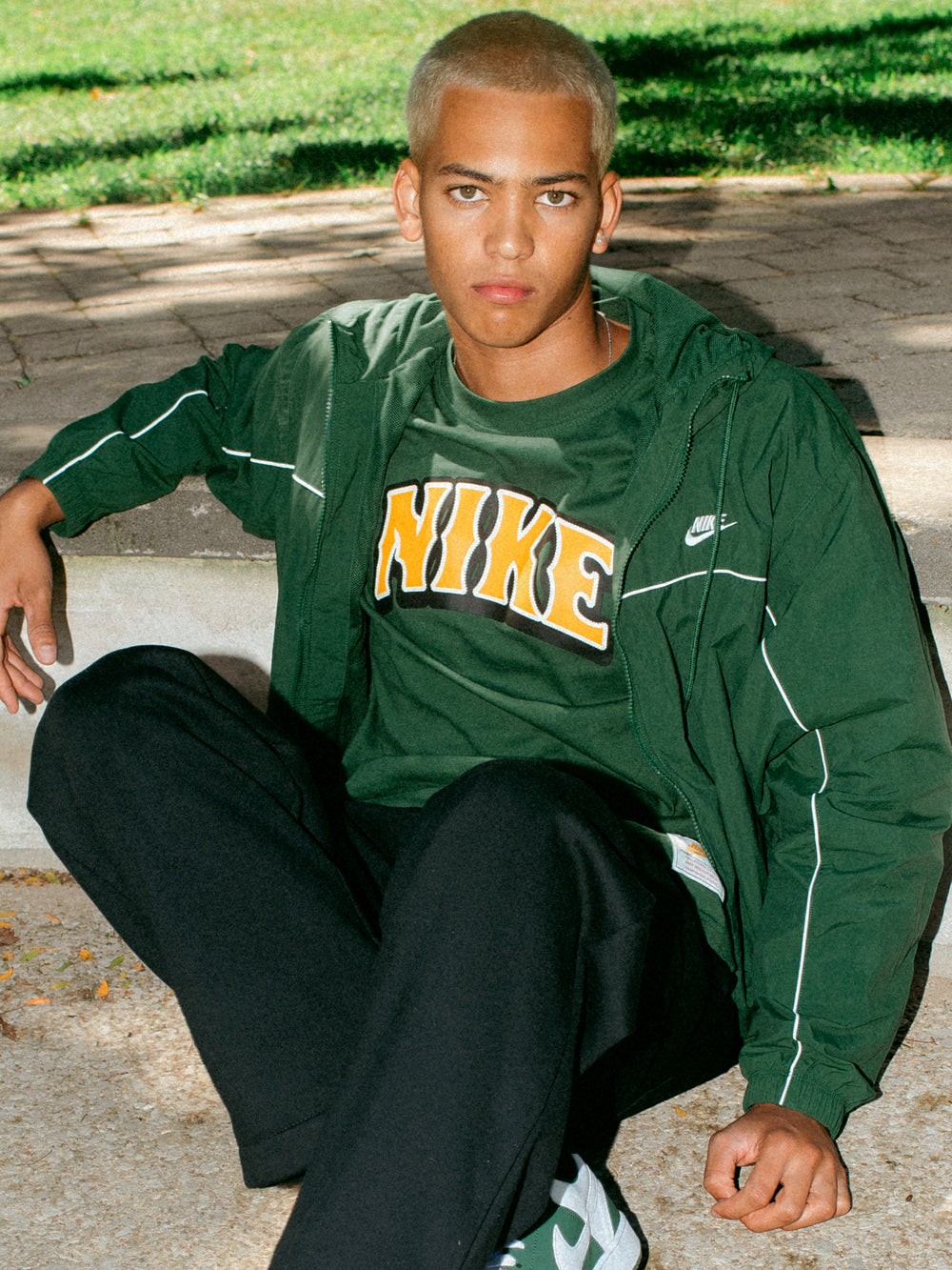 NIKE NIKE ATHLETE HOODED JACKET - Boathouse
