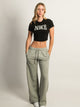 NIKE NIKE SPORTSWEAR SLIM CROP T-SHIRT - BLACK - Boathouse