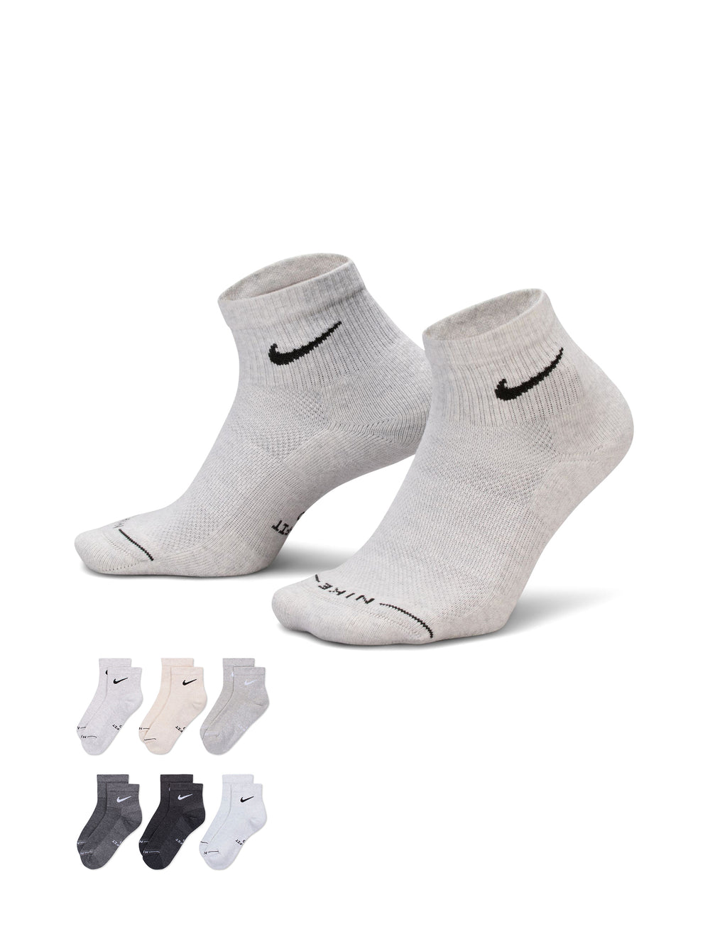 NIKE EVERYDAY ANKLE DRI-FIT SOCKS - MULTI