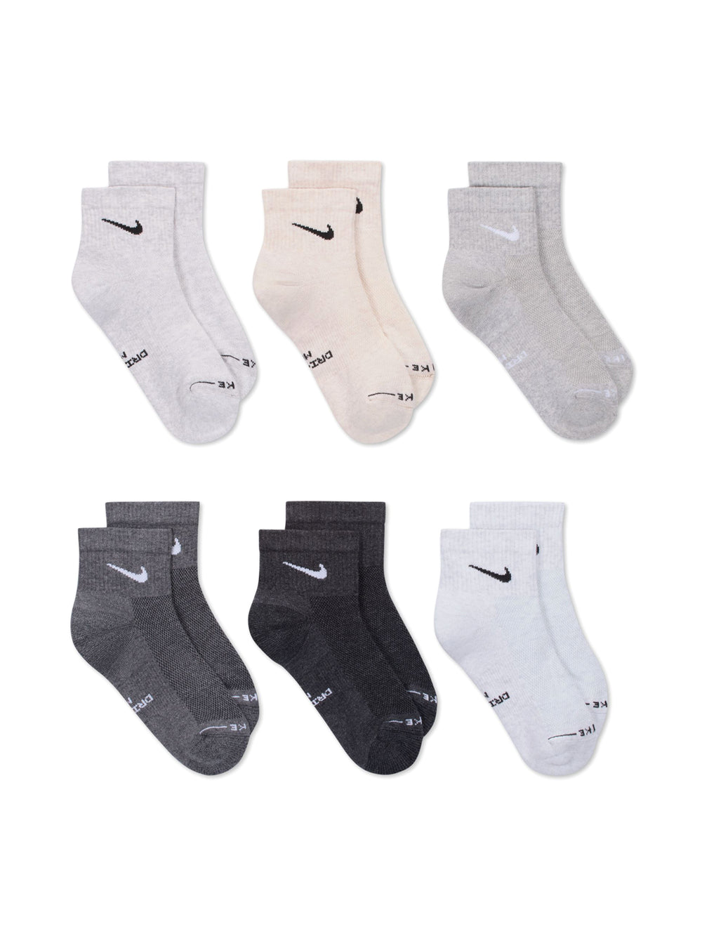 NIKE EVERYDAY ANKLE DRI-FIT SOCKS - MULTI