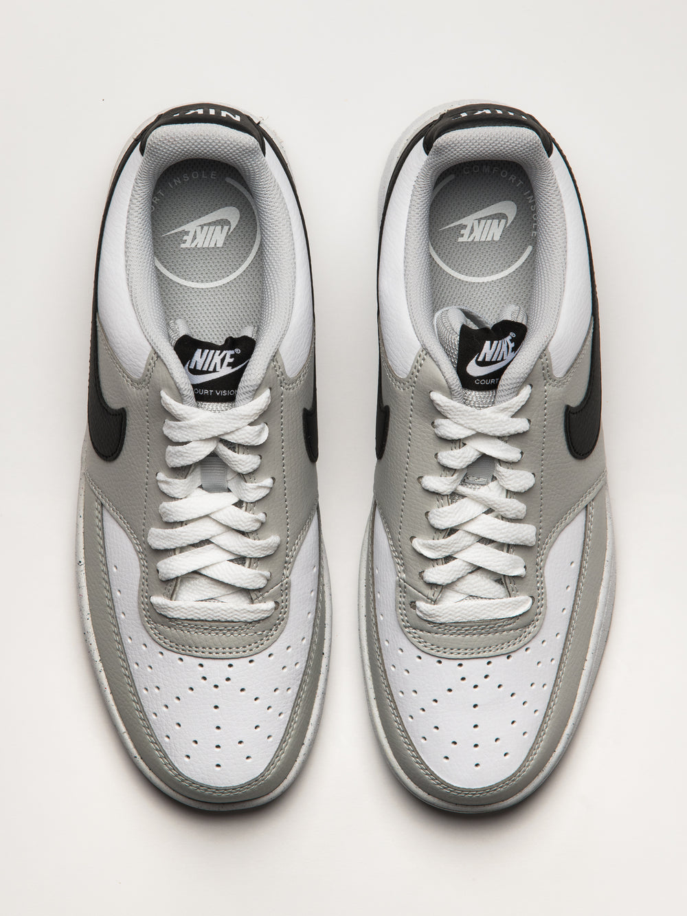MENS NIKE COURT VISION LOW SNEAKER - GREY FOG