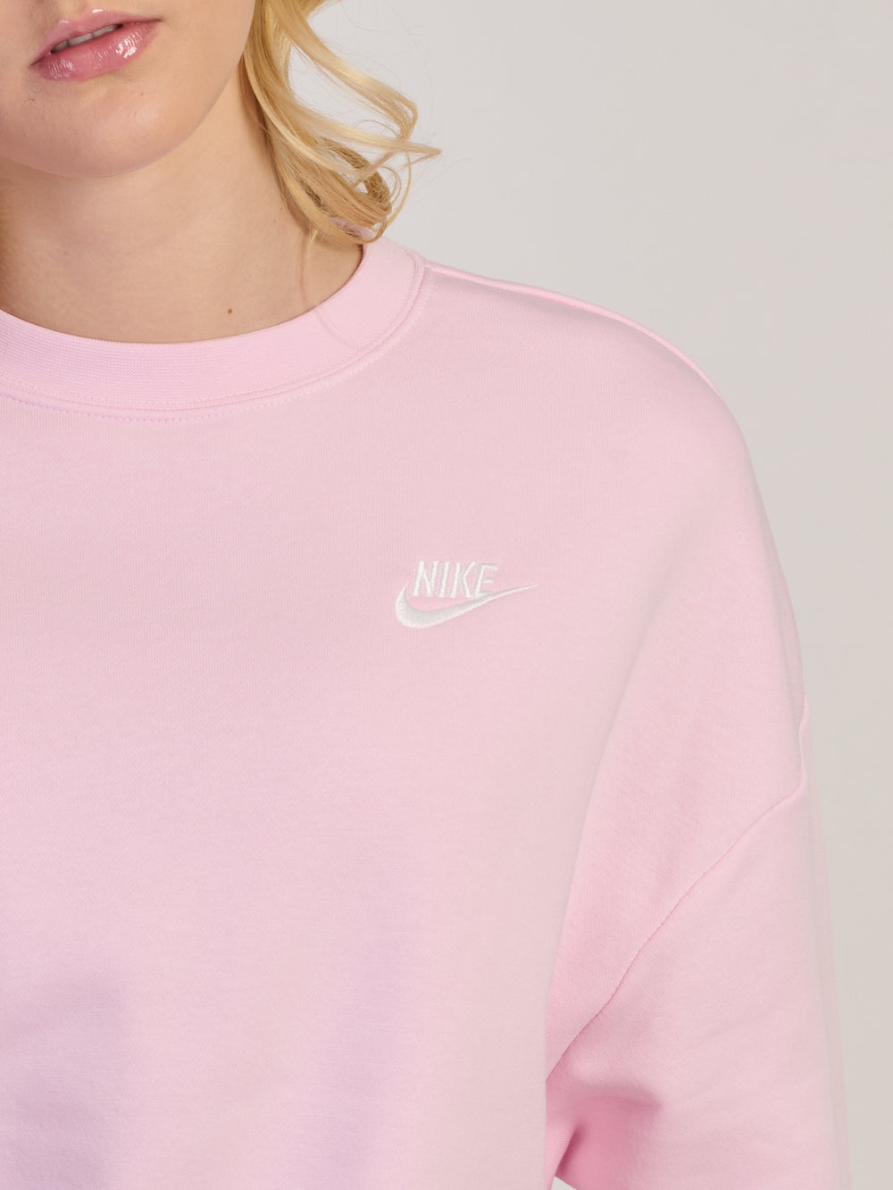 CHANDAIL POLAIRE AMPLE NIKE SPORTSWEAR CLUB - ROSE