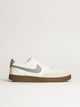 NIKE MENS NIKE COURT VISION LOW SNEAKER - WHITE/GREY - Boathouse