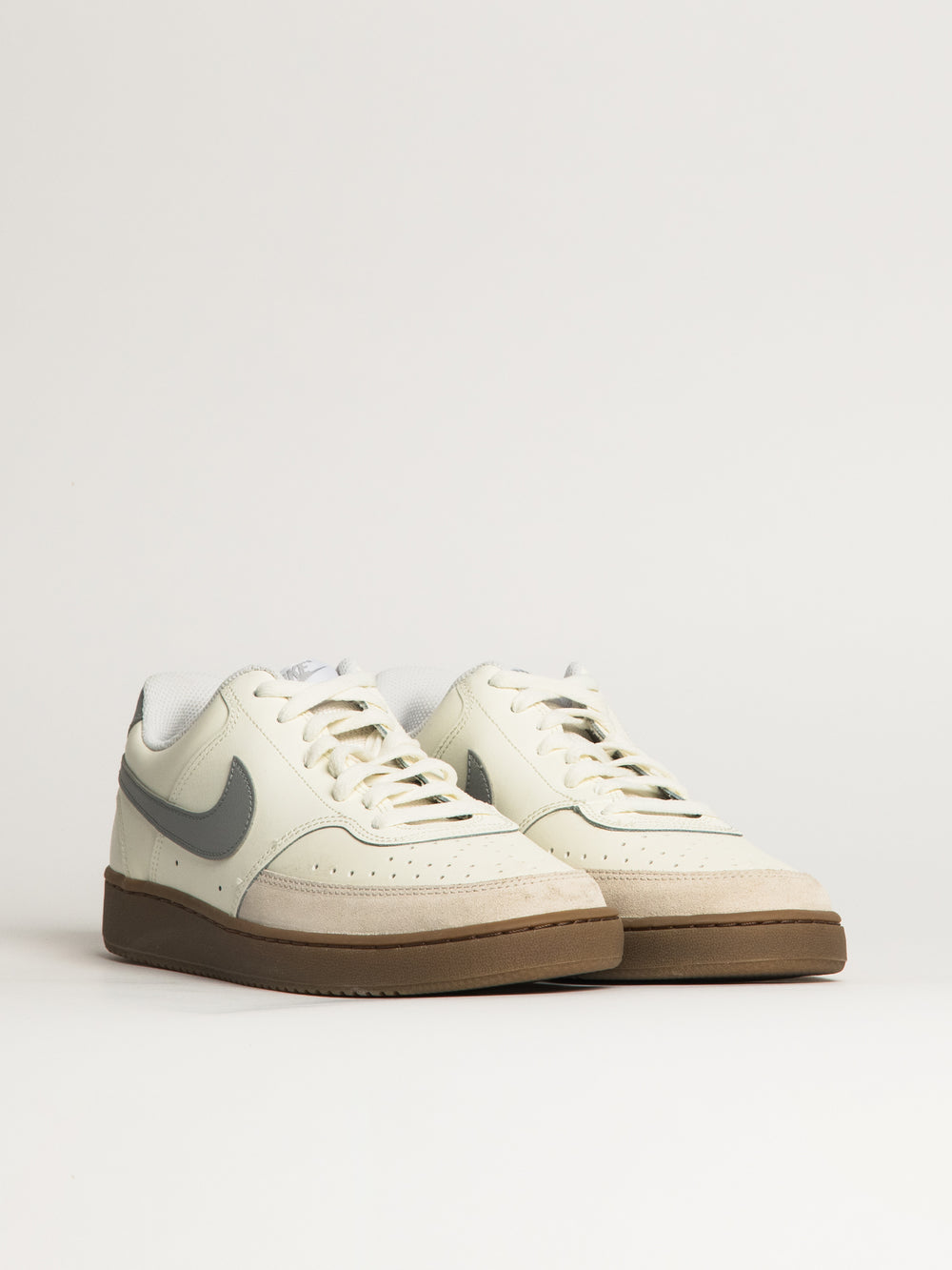 MENS NIKE COURT VISION LOW SNEAKER - WHITE/GREY