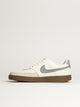 NIKE MENS NIKE COURT VISION LOW SNEAKER - WHITE/GREY - Boathouse