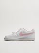 NIKE WOMENS NIKE COURT VISION LOW SNEAKER - WHITE/PINK - Boathouse