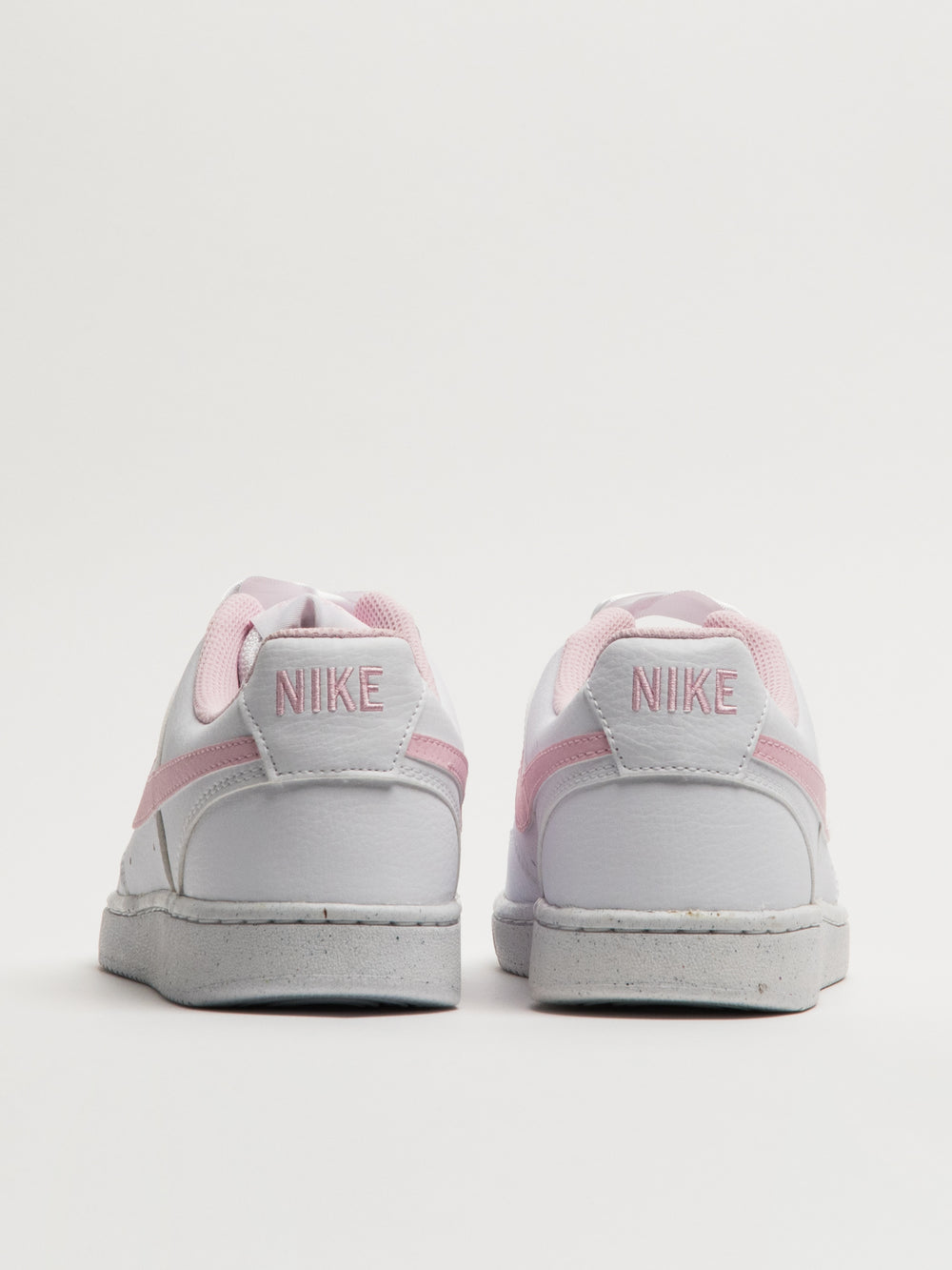WOMENS NIKE COURT VISION LOW SNEAKER - WHITE/PINK