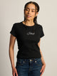 NIKE NIKE SPORTSWEAR RIB MOD CROP JDI TEE - Boathouse