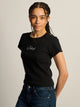 NIKE NIKE SPORTSWEAR RIB MOD CROP JDI TEE - Boathouse