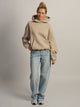 NIKE NIKE STUDIO FLEECE OVERSIZED PULL OVER HOODIE - CREAM - Boathouse