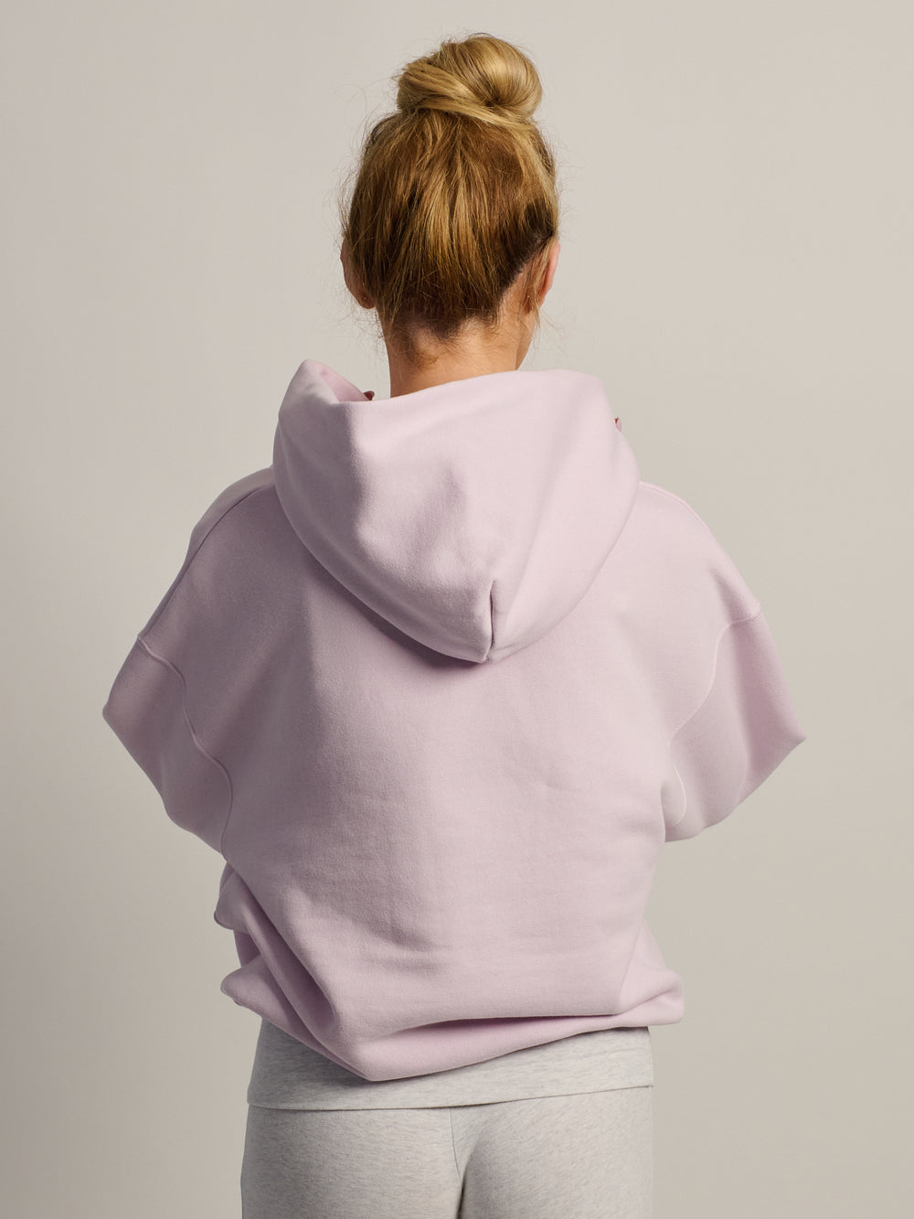 NIKE STDO FLEECE OVERSIZED PULL OVER HOODIE - LILAC