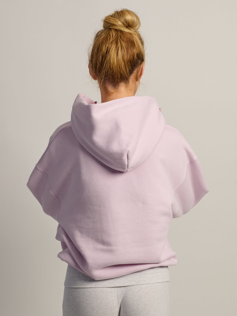 NIKE STUDIO FLEECE OVERSIZED PULL OVER HOODIE - LILAC