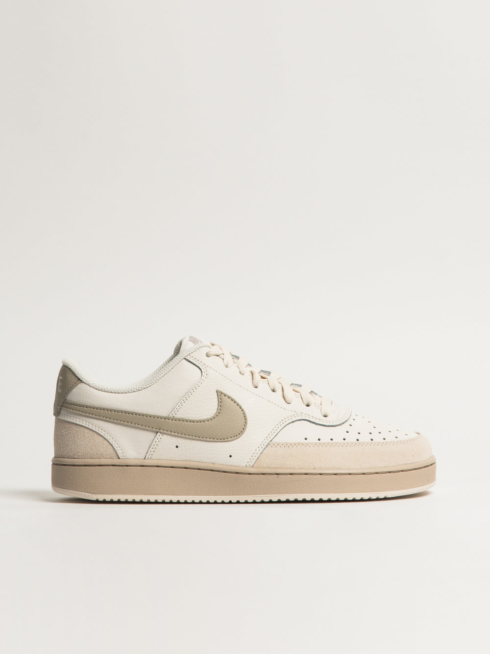 BASKETS NIKE COURT VISION LO EN DAIM POUR HOMMES - CRÈME