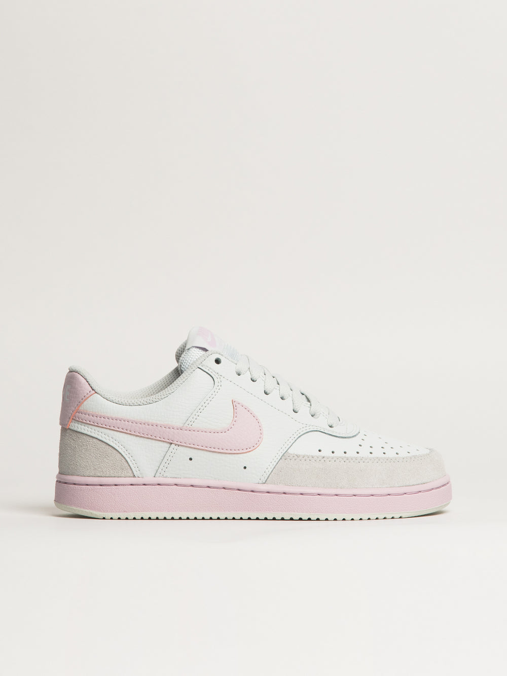 SNEAKER NIKE COURT VISION LO EN DAIM POUR FEMME - BLANC/ROSE