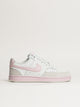 NIKE NIKE COURT VISION LO SUEDE SNEAKER - WHITE/PINK - Boathouse