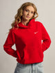NIKE NIKE STUDIO FLEECE PULL OVER HOODIE - RED - Boathouse