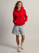 NIKE NIKE STUDIO FLEECE PULL OVER HOODIE - RED - Boathouse