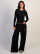 NIKE STUDIO FLEECE WIDE LEG PANTS