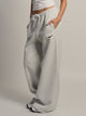 NIKE STDO FLEECE PANTALON LARGE TAILLE MI-HAUTE - GRIS CHINÉ