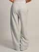 NIKE NIKE STUDIO FLEECE MID RISE WIDE LEG PANT - HEATHER GREY - Boathouse