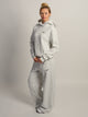 NIKE NIKE STUDIO FLEECE MID RISE WIDE LEG PANT - HEATHER GREY - Boathouse