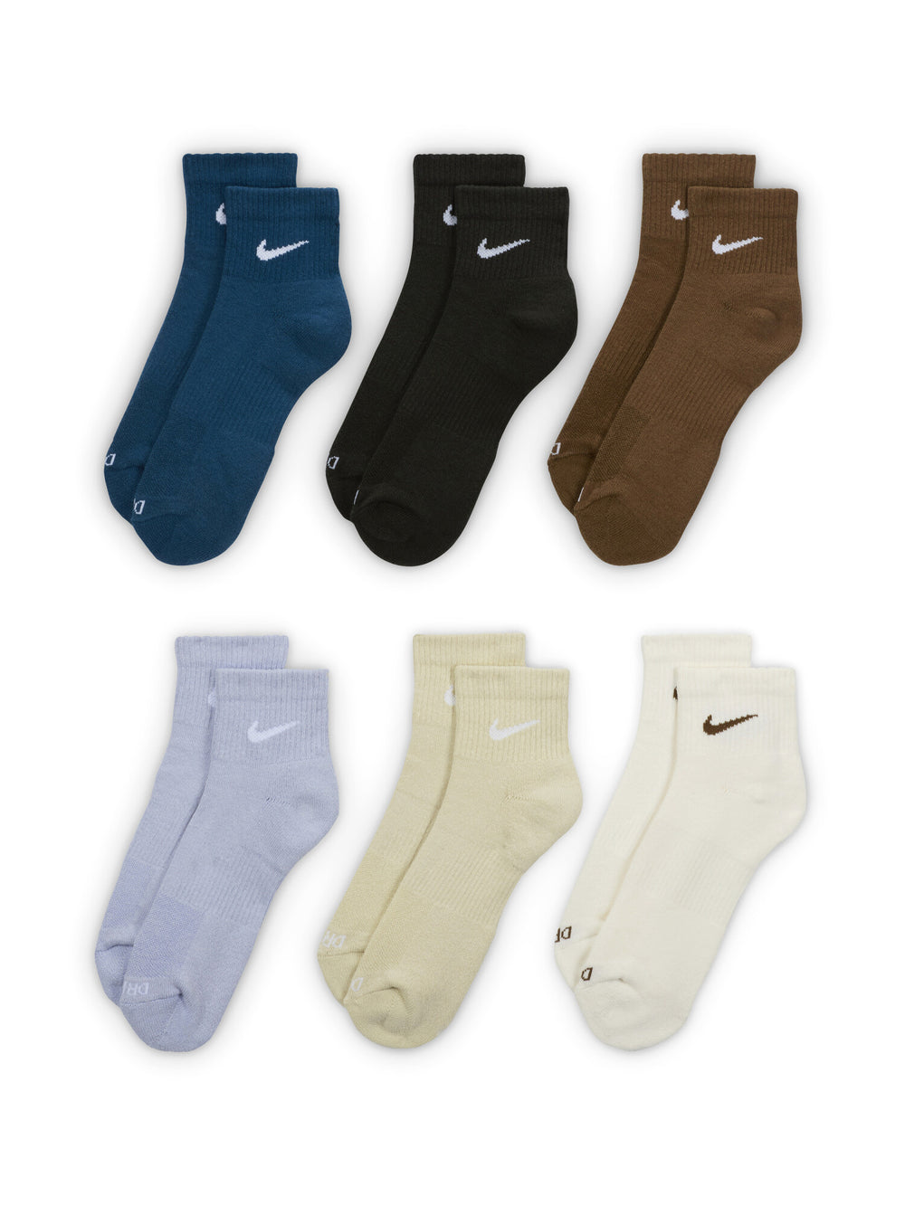 NIKE EVERYDAY CUSHIONED ANKLE 6PK