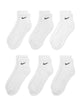 NIKE NIKE EVERYDAY CUSHIONED ANKLE SOCKS 6 PACK - Boathouse