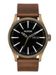 NIXON NIXON SENTRY LEATHER WATCH - CLEARANCE - Boathouse