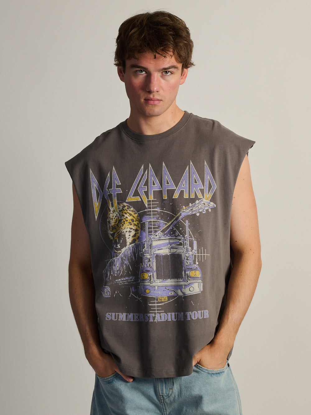 LICENSED DEFF LEPPARD MUSCLE TANK - Boathouse