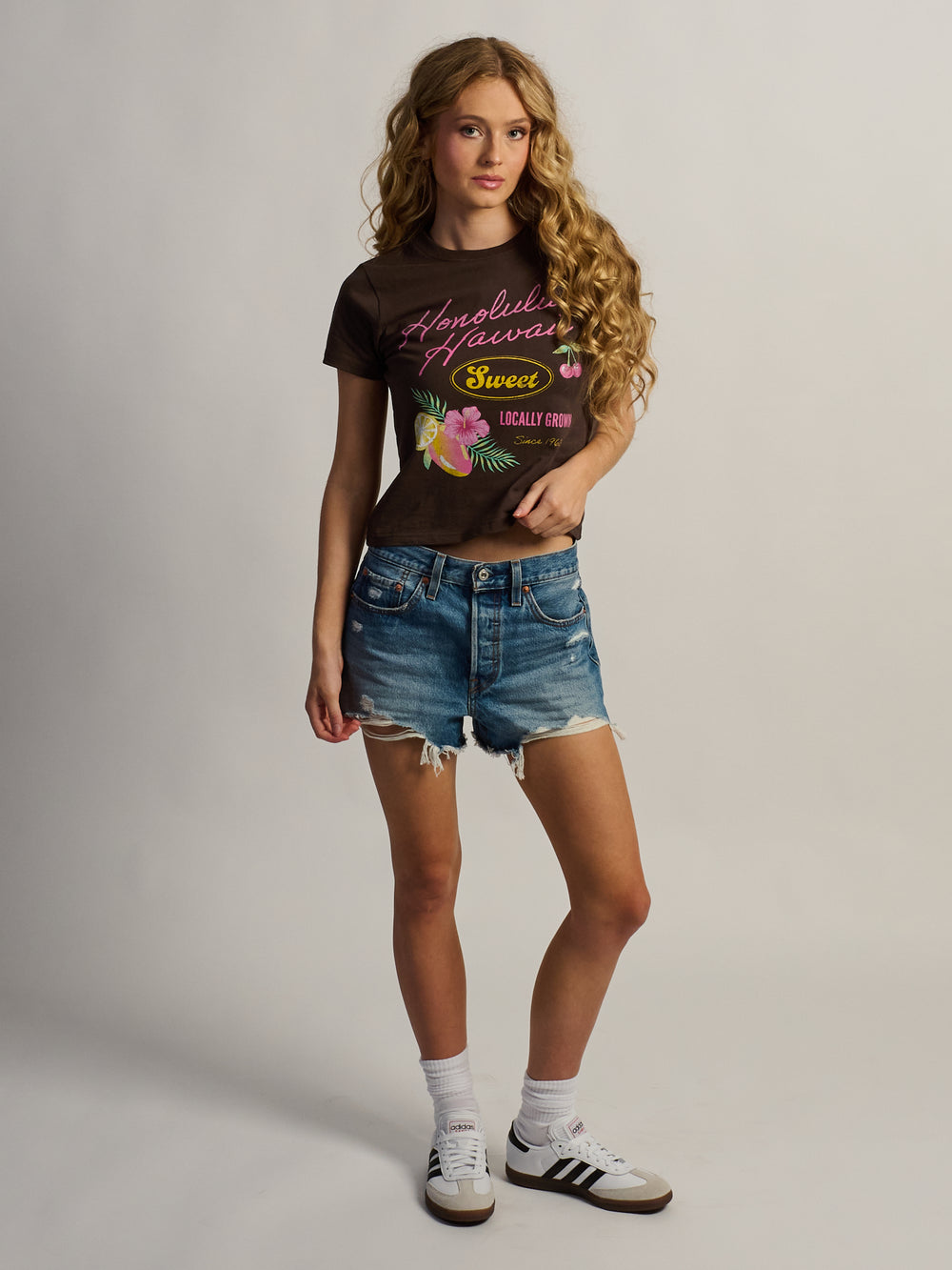 T-SHIRT GRAPHIQUE BOXY HAWAII