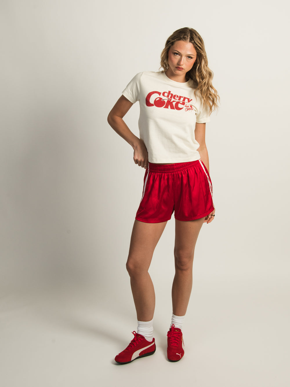 CHERRY COKE FITTED TEE
