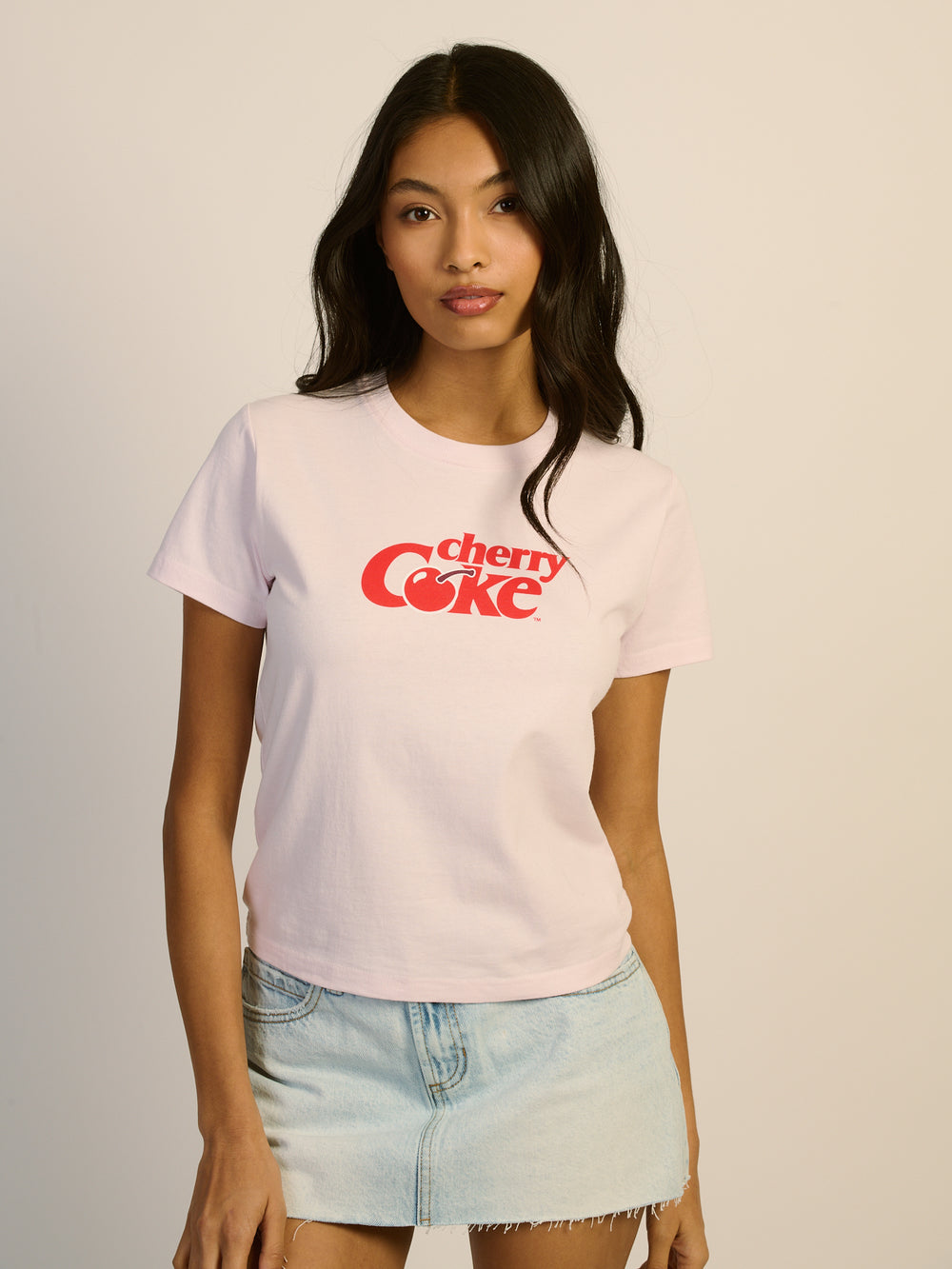 PINK CHERRY COKE BOXY TEE