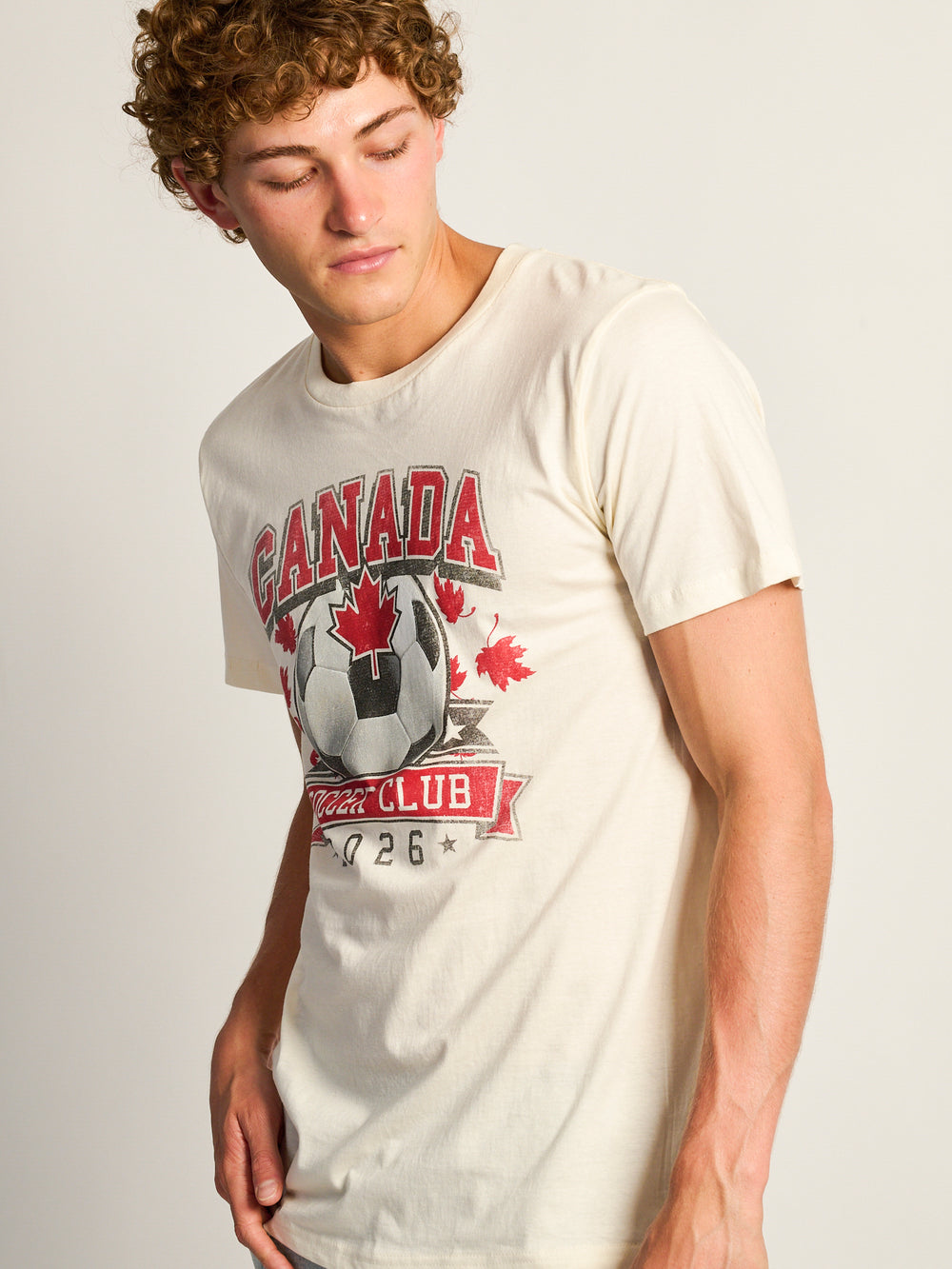 CANADA SOCCER TEE - NATUREL