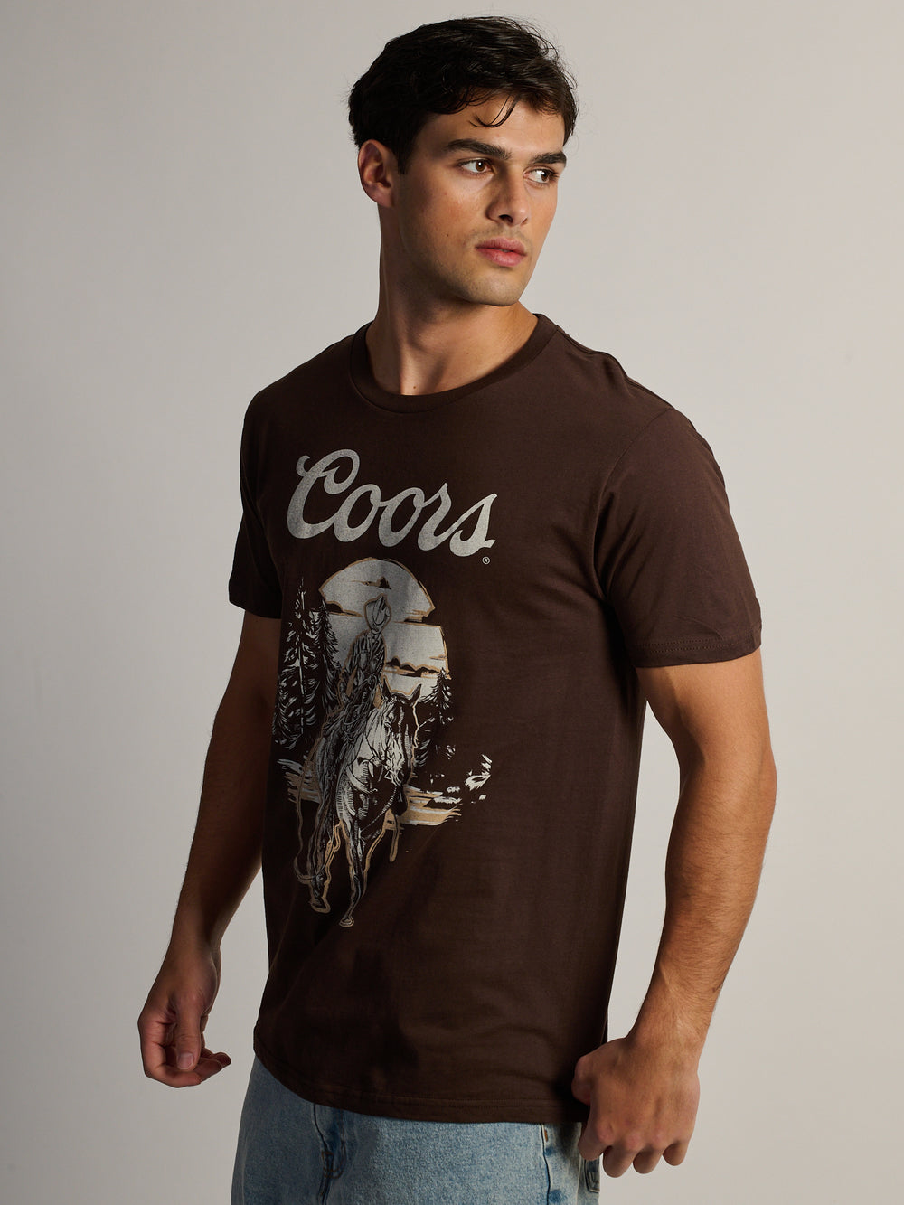COORS COORS WESTERN T-SHIRT-BROWN - Boathouse