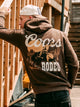 COORS RODEO PULLOVER HOODIE-BROWN