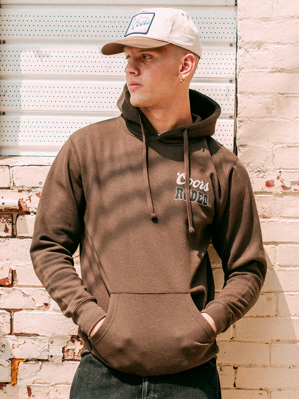 HOODIE COORS RODEO - BRUN