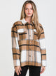 ONLY ONLY MACI LONG SLEEVE CHECK SHACKET - CLEARANCE - Boathouse