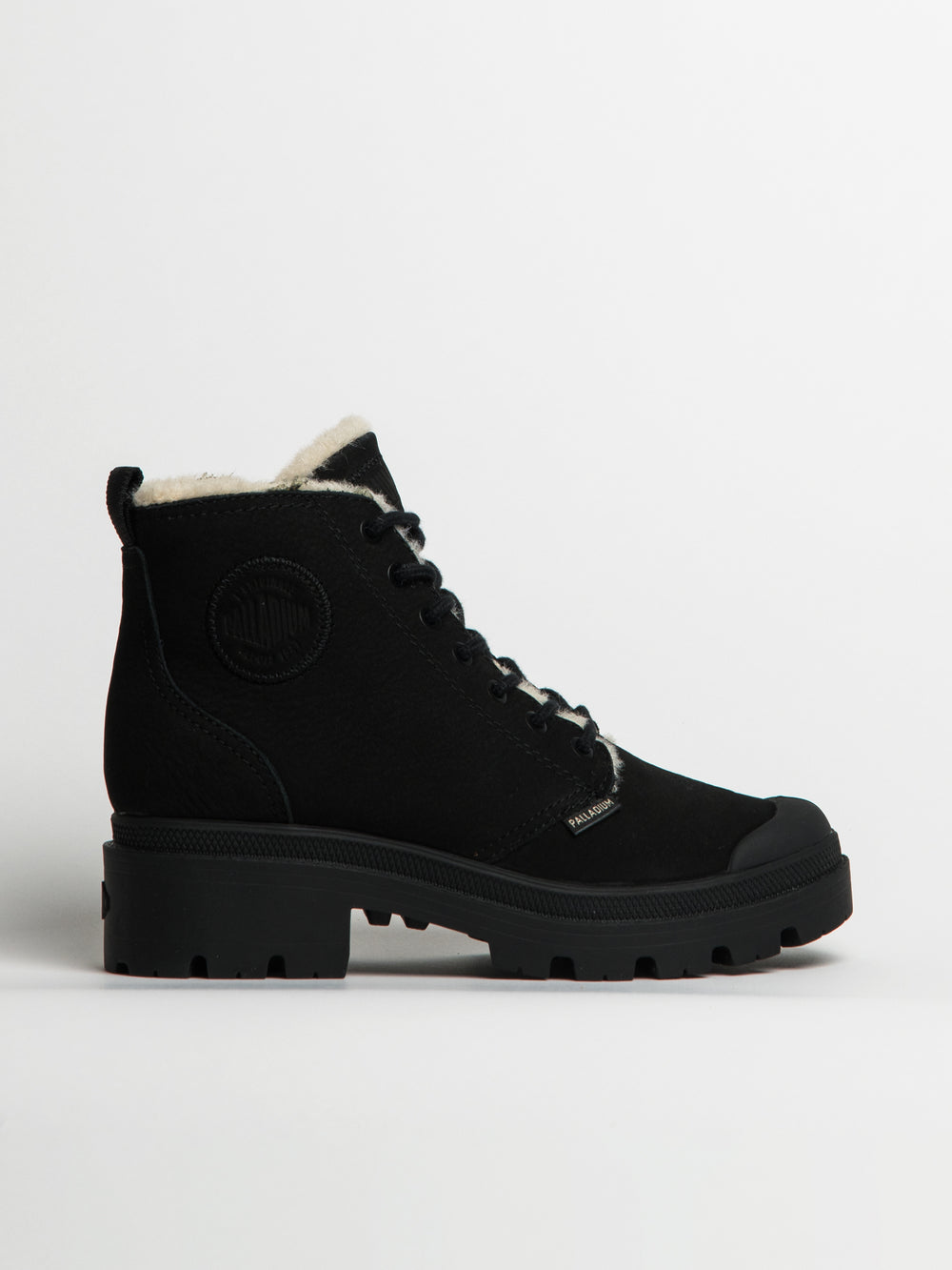 WOMENS PALLADIUM PALLABASE WOOL-LINED NUBUCK ZIP - CLEARANCE
