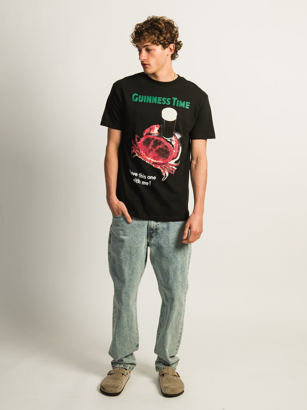 T-SHIRT GUINNESS CRAB BEER - NOIR