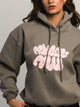 PRINCESS POLLY PRINCESS POLLY BUBBLE TEXT PULLOVER HOODIE - Boathouse