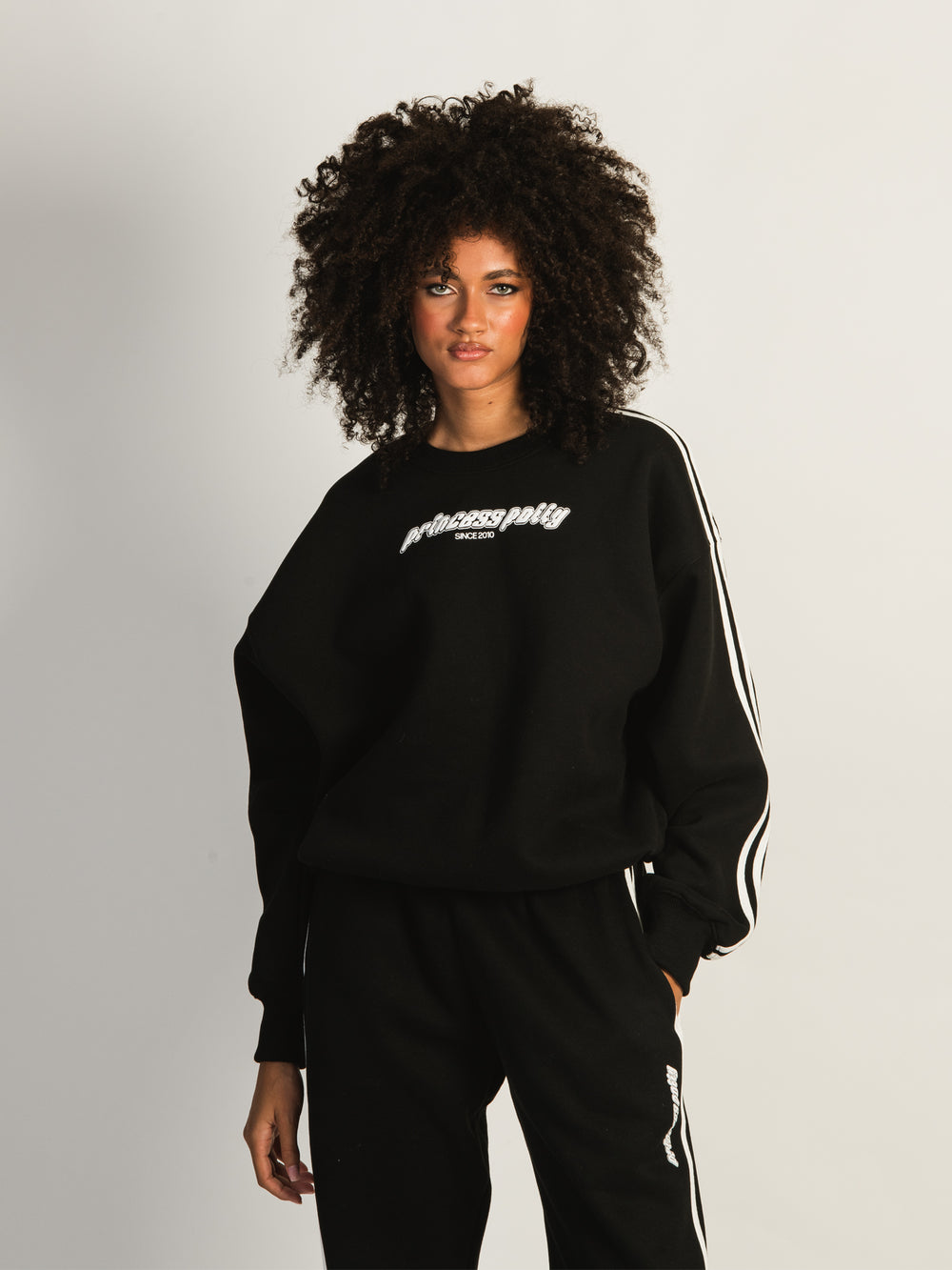 PRINCESS POLLY CREWNECK STRIPE SWEATSHIRT - CLEARANCE