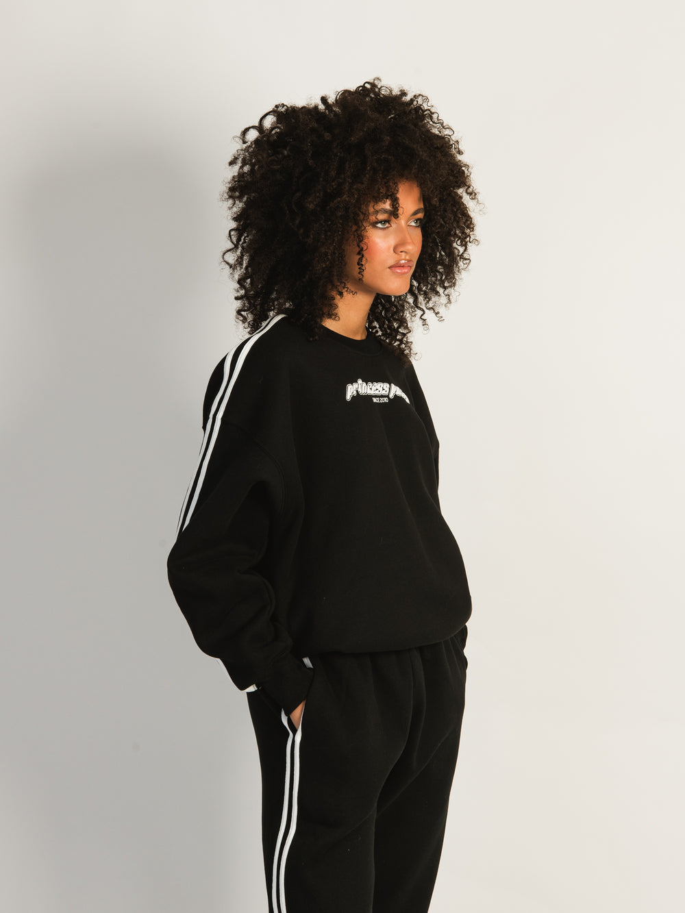 PRINCESS POLLY CREWNECK STRIPE SWEATSHIRT - CLEARANCE
